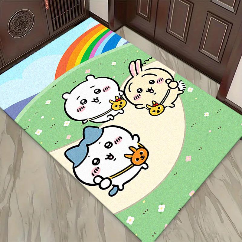 Anime Chiikawa Carpet Rug for Living Room Bedroom Home Sofa Decoration,Kids play Non-slip Floor Mat