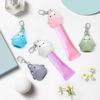 Trendy Cartoon Lip Gloss Keychain Accessory Sturdy Silicone Cover For Cosmetic Organization And Style Expression