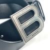 BALENCIAGA 655956 B Buckle Accessories belt Leather Black