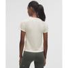 Lululemon Swiftly Tech Short Sleeve Shirt 2.0  Waist Length Diamond Drop Light Ivory