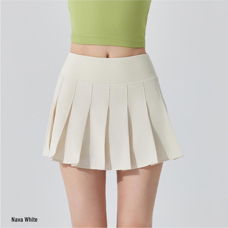 Antibacterial Pleated Athletic Skirt: Nude Feel, Quick-Dry, Anti-Exposure, Yoga, Golf, Tennis