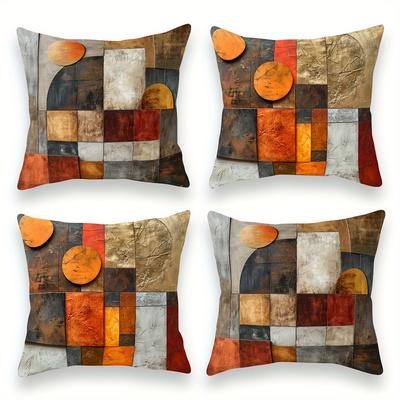 Vibrant Abstract Pattern Decorative Throw Pillows for Stylish Home Accent Sofa Cushion Cover Home Room Decoration