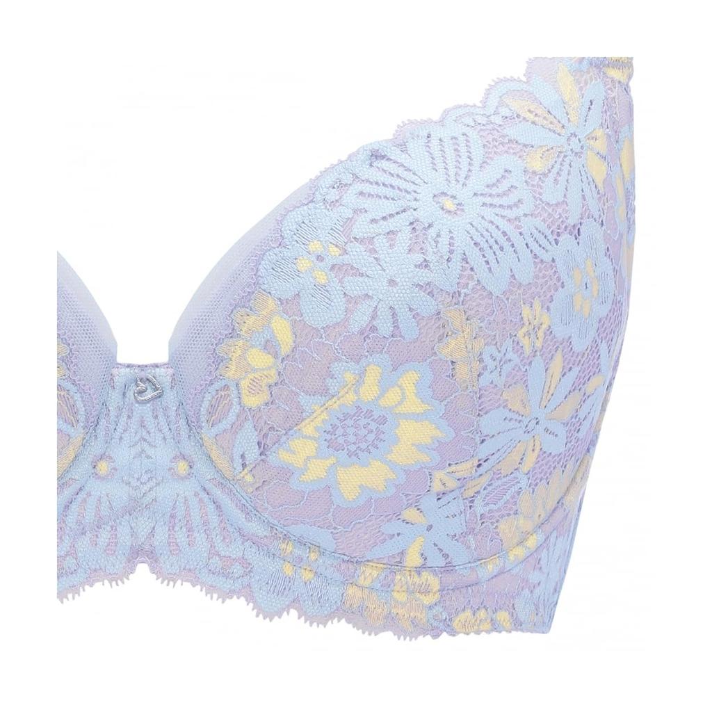 AMOSTYLE Charming Bra Retro Pop G65 Size Glamor(R)(Large) (No Pads) M021(Violet)