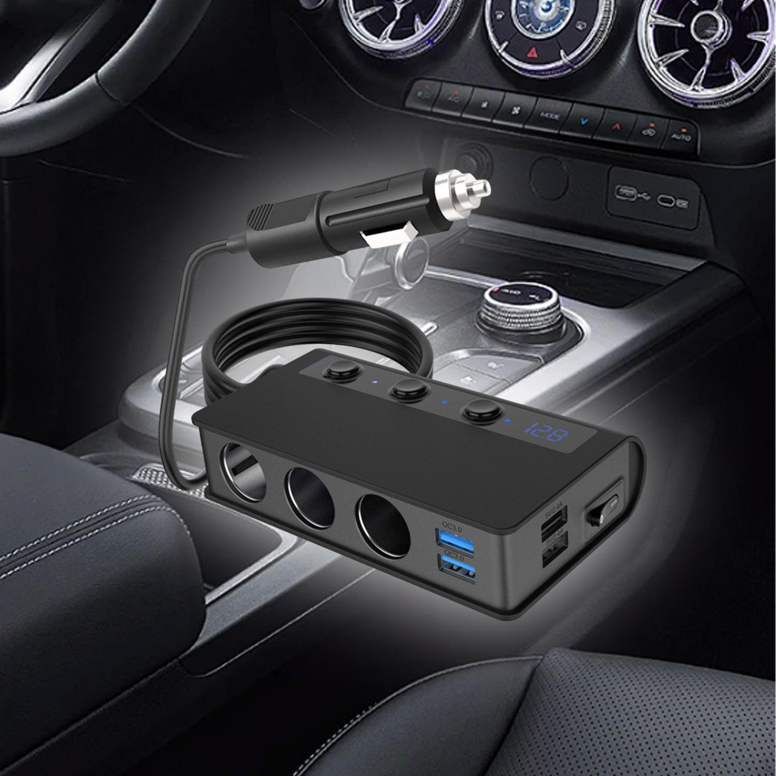 

Автомобильное зарядное устройство 180 Вт, разветвитель прикуривателя для автомобилей, внедорожников, грузовиков