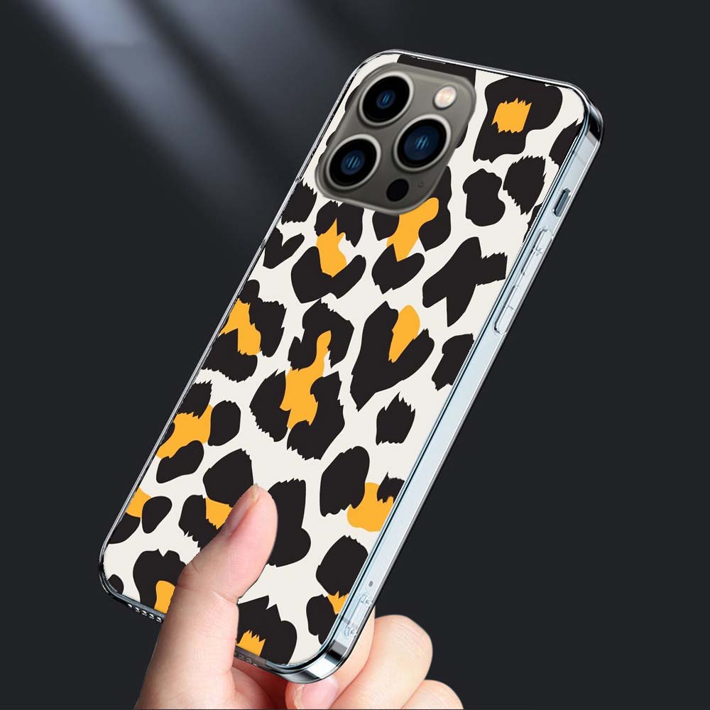 Leopard Print Pink Phone Case For Iphone 16E 15 Pro 14 Plus 17E 16 17 Pro Max Air 11 12 13 Mini Shockproof Capa Cute Cover TP
