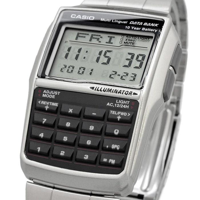 Casio Data Bank DBC-32D-1A Men's Digital Watch (Silver)