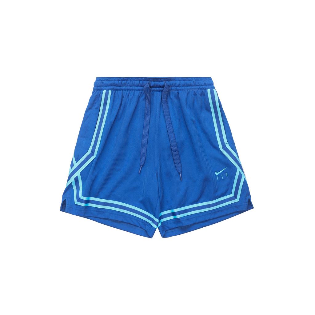 Nike Stripe Logo Drawstring Casual Shorts Women Bottoms Blue DH7326-480