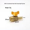 Thickened Brass 4-Point Ball Valve for Natural Gas with Male/Female & Three-Way Tee Valve.