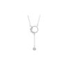 Kranz Quaste Halskette Damen Kreis Diamant Schlüsselbein Kette ins Nischen Design Anhänger Halskette