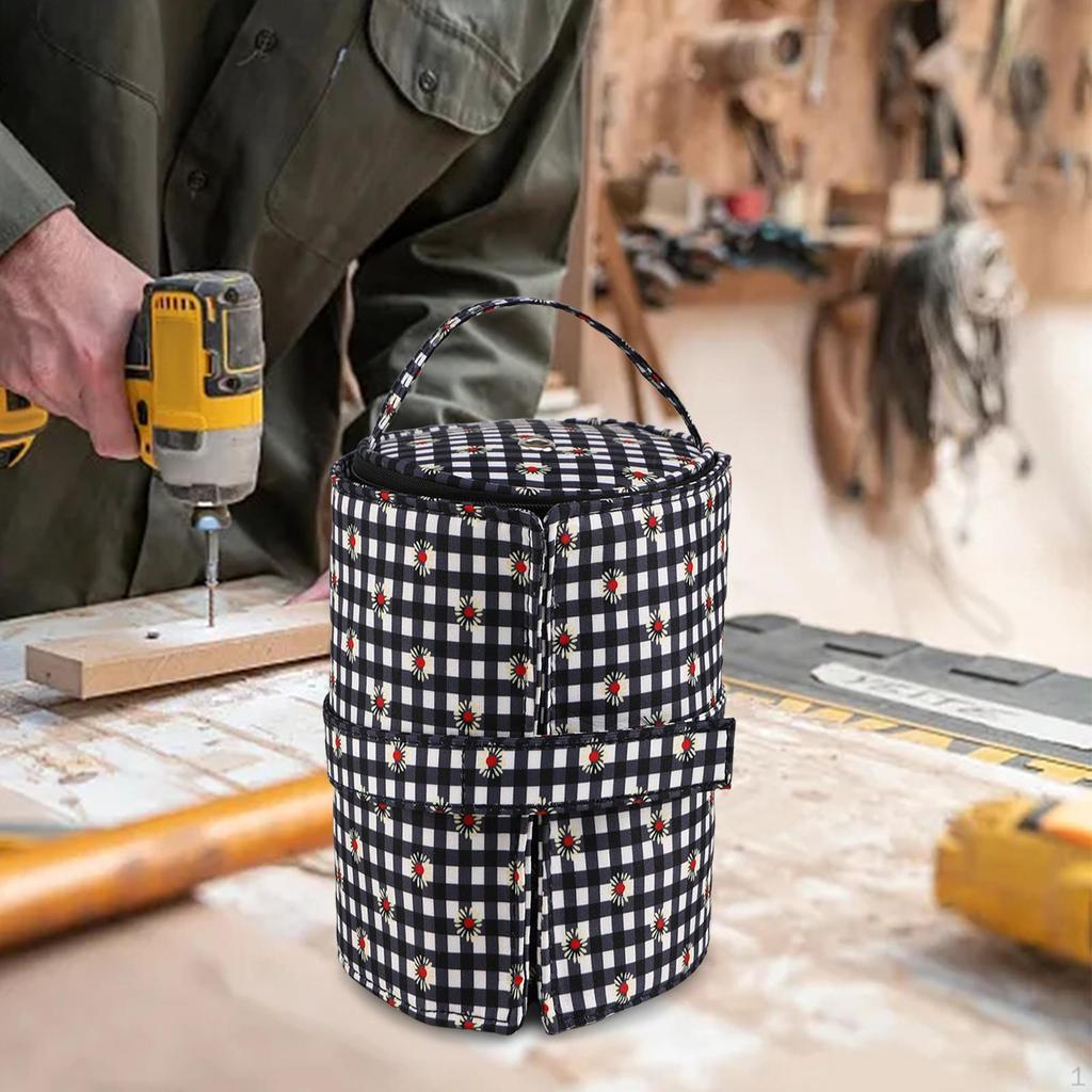 Crochet Bag Tote Empty Storage Durable Holder Case Craft Organizer Lightweight Yarn