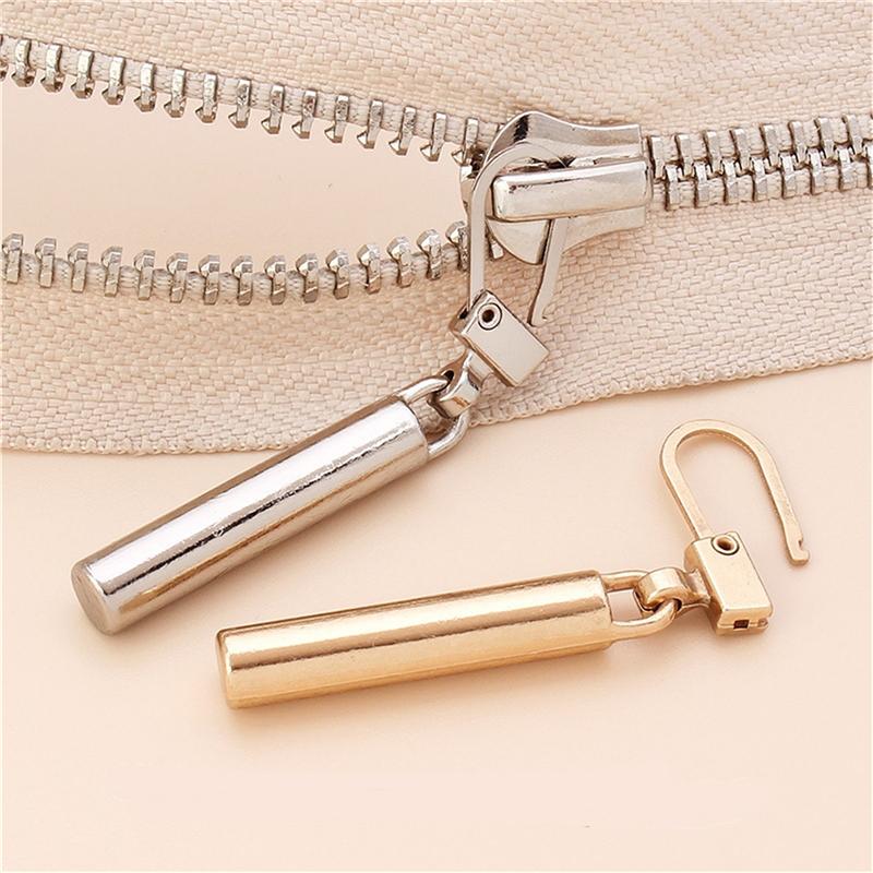 5pcs Zipper Slider Puller Instant Zipper Repair Kit Replacement Broken Buckle Zipper Sliding Teeth Rescue DIY Sewing Zipper Head