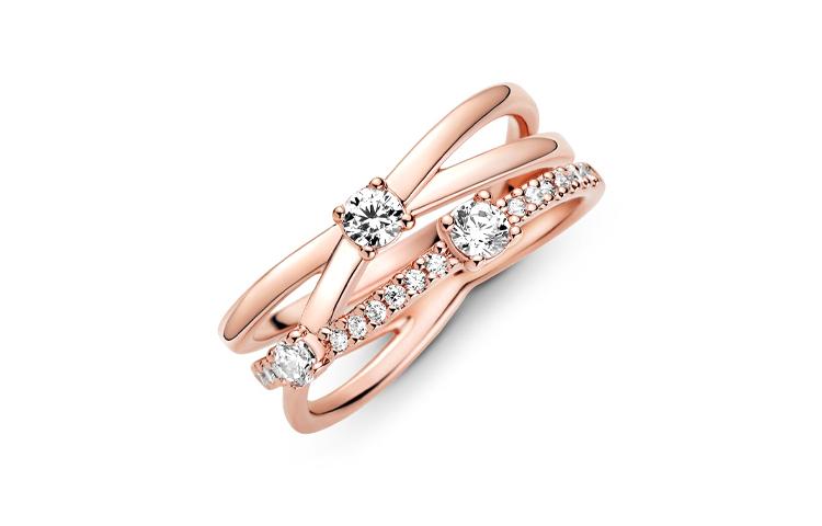 Pandora Rhinestone Rings Women's 189400C01