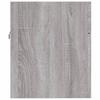 2 Piece Bathroom Furniture Set Grey Sonoma Wood Based Panel
