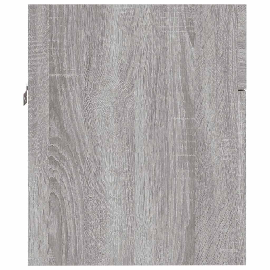 2 Piece Bathroom Furniture Set Grey Sonoma Wood Based Panel