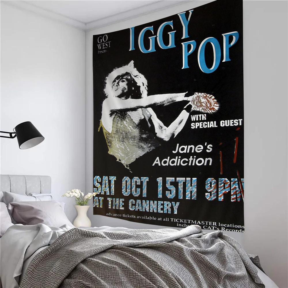 Iggy Pop Band Hanging Bohemian Tapestry Bohemian Wall Tapestries Mandala Cheap Hippie Wall Hanging