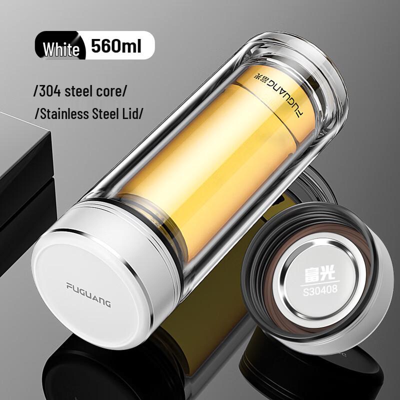 FUGUANG ZhengYang Double Wall Borosilicate Glass Tea Bottle