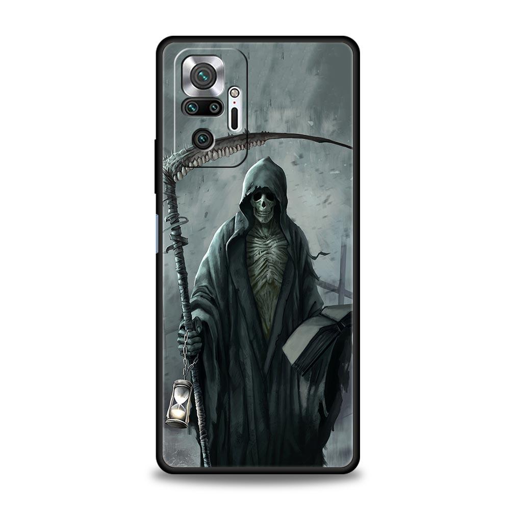 Skull Skeleton Grim Reaper Fashion Phone Case For Xiaomi Redmi Note 15 14 13 12 4G 10 11 Pro Plus 5G 14C 13C 12C 10C Soft Cover