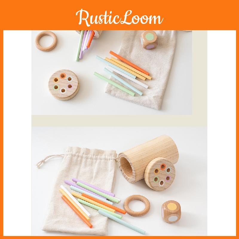 Take Wooden Color Balance Stick Game Children Puzzle Toy Set For Color Cognition