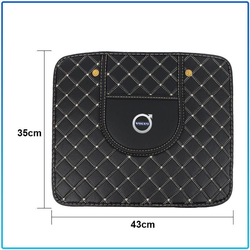 Car Anti-kick Pad Interior Pu Leather Auto Seat Back Protector Pads For Volvo 240 C70 S40 S50 S60 S70 S80 S90 V40 V50 V60 V90 XC40 XC60 XC90 Vnl Truck