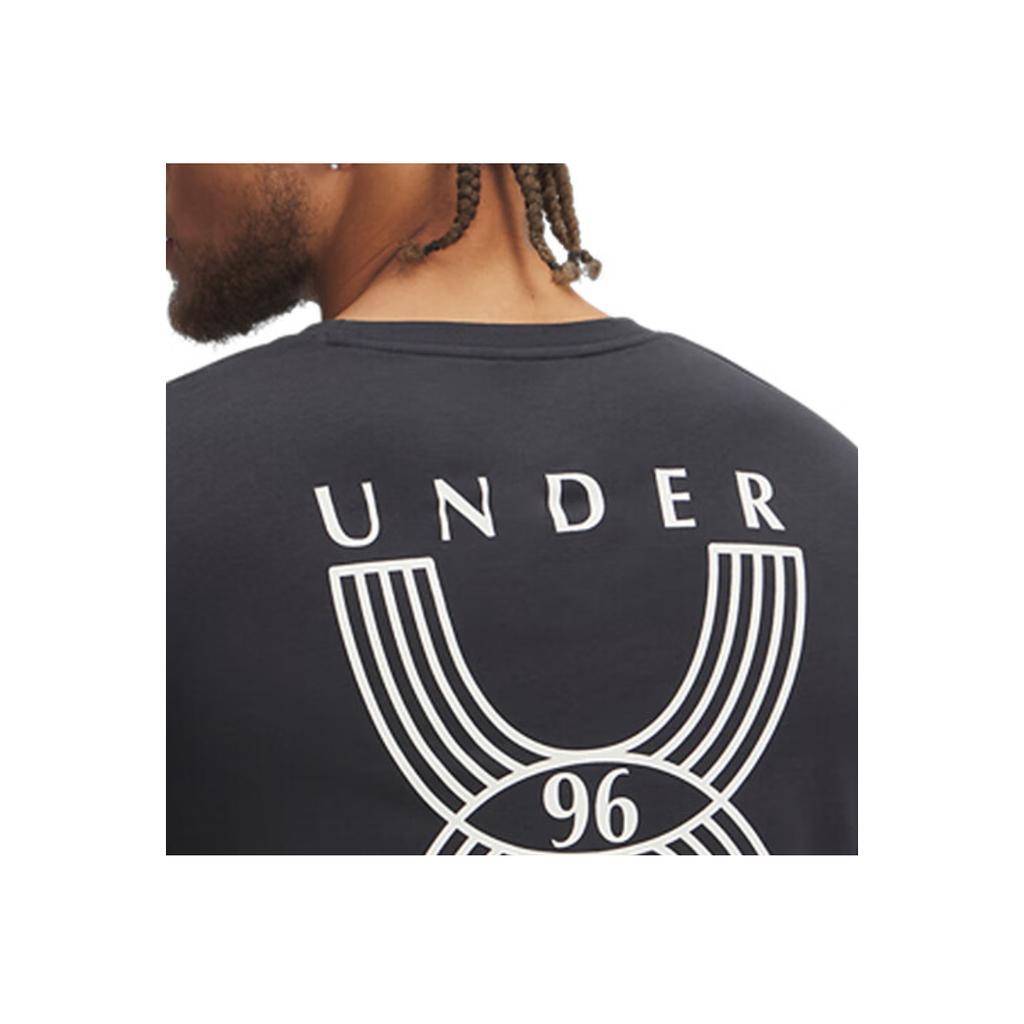 Under Armour Comfortable Stylish Versatile Short Sleeve T-Shirt Men Tops Charcoal White-Quartz 1389823-016