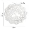 20cm Wind Spinner Tree of Life 3D Rotating Stainless Steel Mirror Reflective Streaming Visual Effect Outdoor Garden Decoration