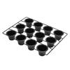 12 Cup Muffin Pan Carbon Steel Cupcake Baking Pan Anti Stick Cupcake Tin for Home Kitchen
