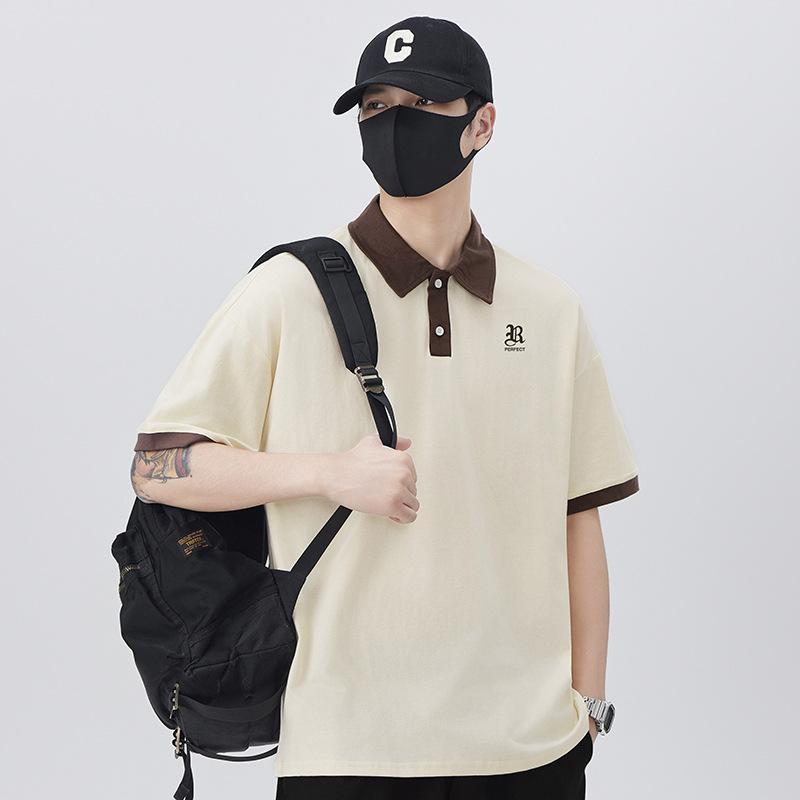 Updated Summer Thin Breathable Short-sleeved T-shirt Lapel POLO Lapel Top