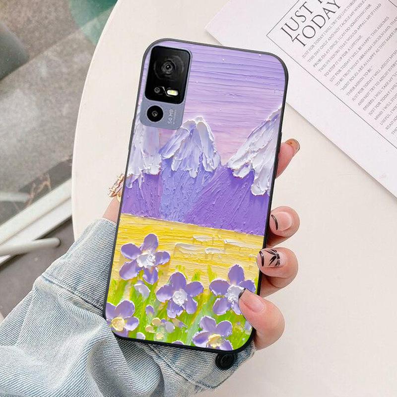 For TCL 40 R 5G Phone Case T771K astronaut Silicone Camera Protection Back Cover For TCL 40R 5G T771H Funda Coque TCL40R