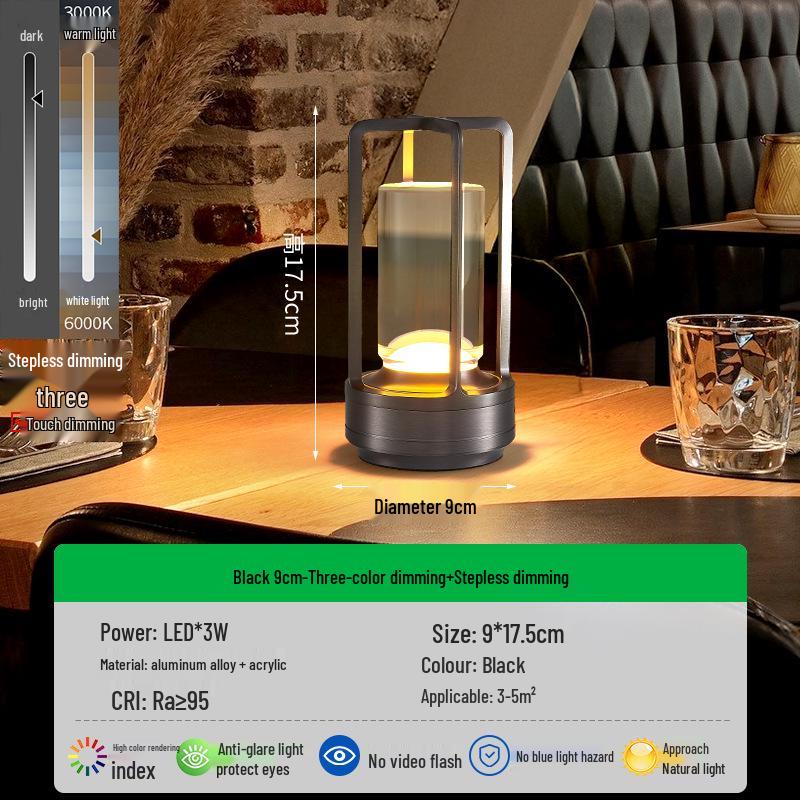 Creative LED Desk Lamp: USB Rechargeable Eye Protection Night Light, Portable Bedside Lamp and Camping Lamp