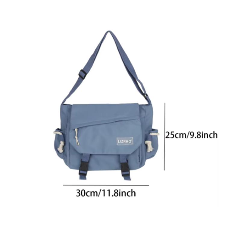 Japanese Harajuku Crossbody Bags For Women High School Girls Messenger Bag Patchwork Handbags School Book Bag Shoulder Bag Bolso