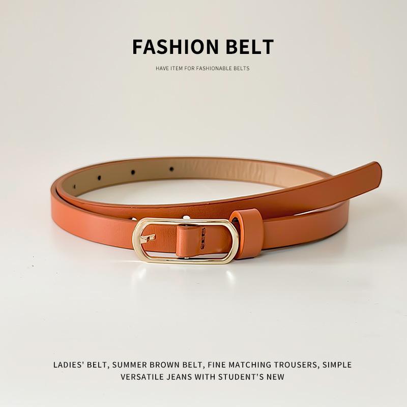Women's Boho Leopard Print Thin PU Belt Elegant Slim Fit Waist Accessory for Dress Matching Perfect for Daily Ladies Outfit Wear