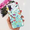 For OPPO A52 Case OPPOA52 CPH2069 A 52 Flower Phone Case Fashion Transparent Silicone Soft TPU Back Cover For OPPO A72 A92 Coque