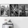New York City Canvas Painting Posters and Prints, Black and White Wall Art Pictures, Living Room Decoration, Home Decor