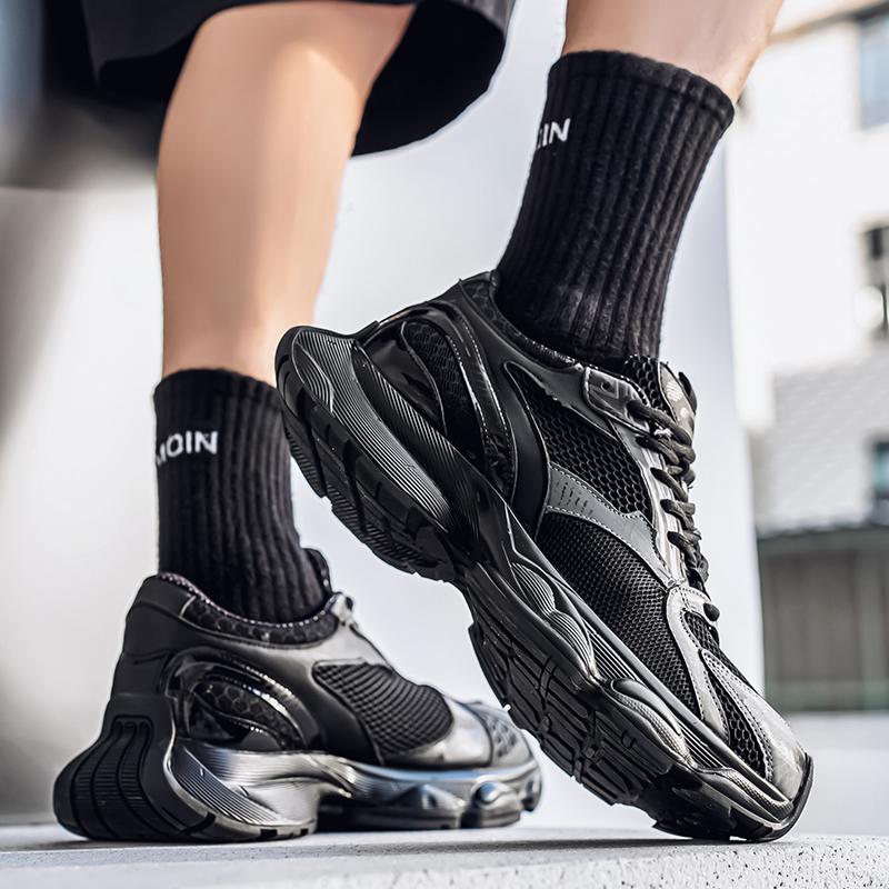 Men's Shoes Fashion Trend Thick Bottom Shoes Outdoor Anti-slip Comfortable Breathable Sneakers Casual Soft Running Shoes