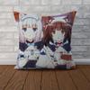 NekoPara Pillow Case For Car Sofa Decorative Home Doublesided Print Plush Square Throw Pillow Cushion Cover