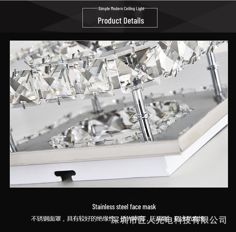 Plafonieră LED Cristal pentru Hol și Intrare