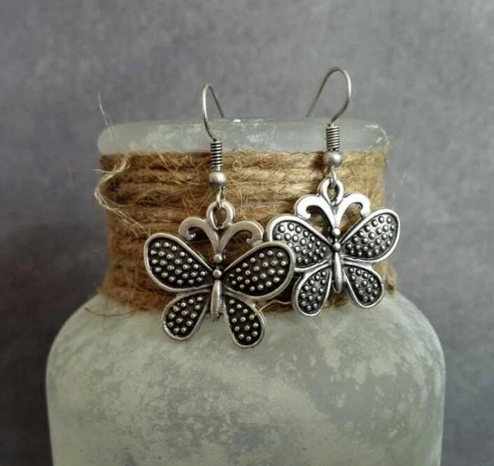 2023 New Women's Ethnic Personality Vintage Geometry Long Hook Triangle Metal Spiral Earrings Women's Accessories