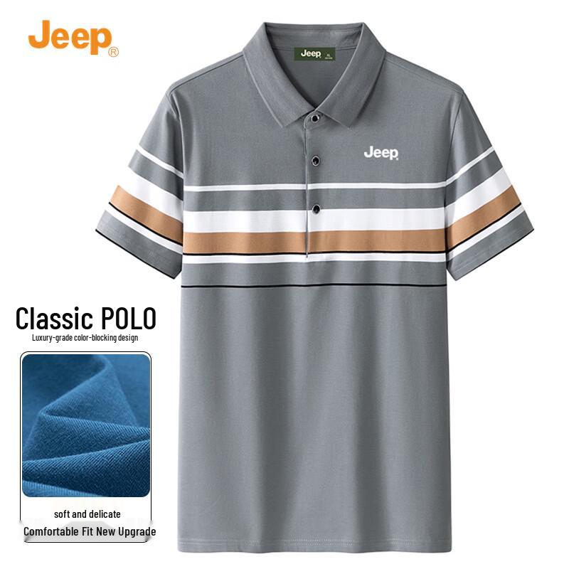 JEEP Men s Casual Polo Shirt 4XL