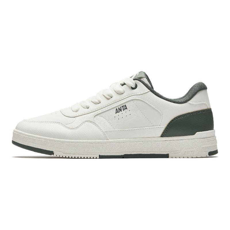 Anta men low-top lightweight casual skate shoes white-green 912518008-3 41