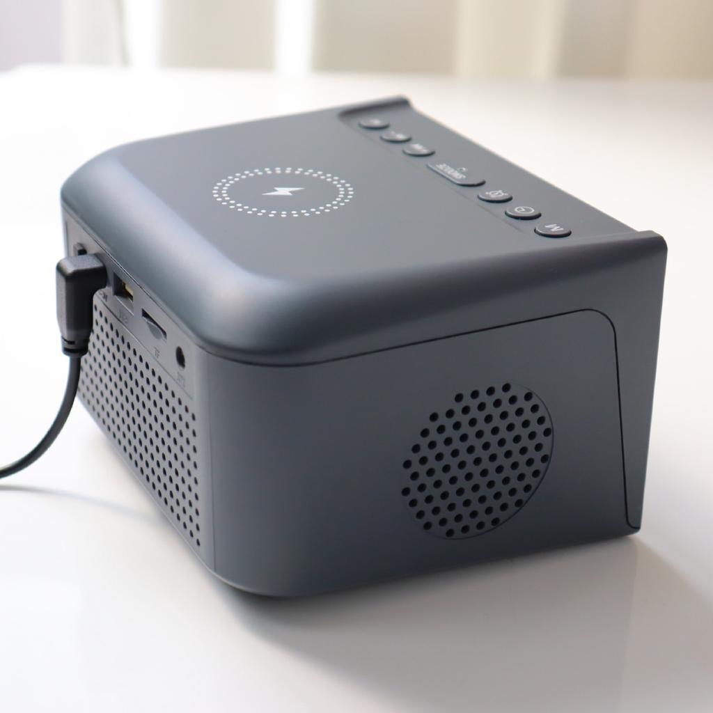 Wireless Charging for Speaker Alarm Clock with Display Screen Radio Hotel Bedside & Corporate Gift for Desktop Use