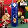 Christmas Thermos Cup Cartoon Christmas Tree Stainless Steel Insulated Mug Outdoor Travel Coffee Cup Holiday Gift for Kids Adult