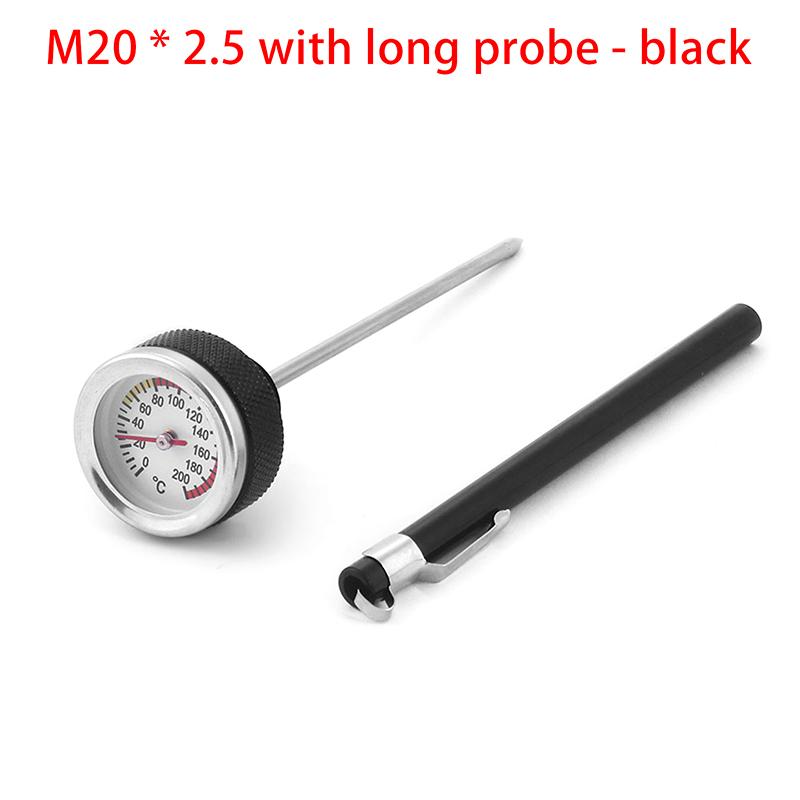 Motorcycle Modification Fuel Tank Cap With Oil Temperature Gauge Motorcycle Fuel Tank Caps With 0-200℃ Oil Temperature Gauge