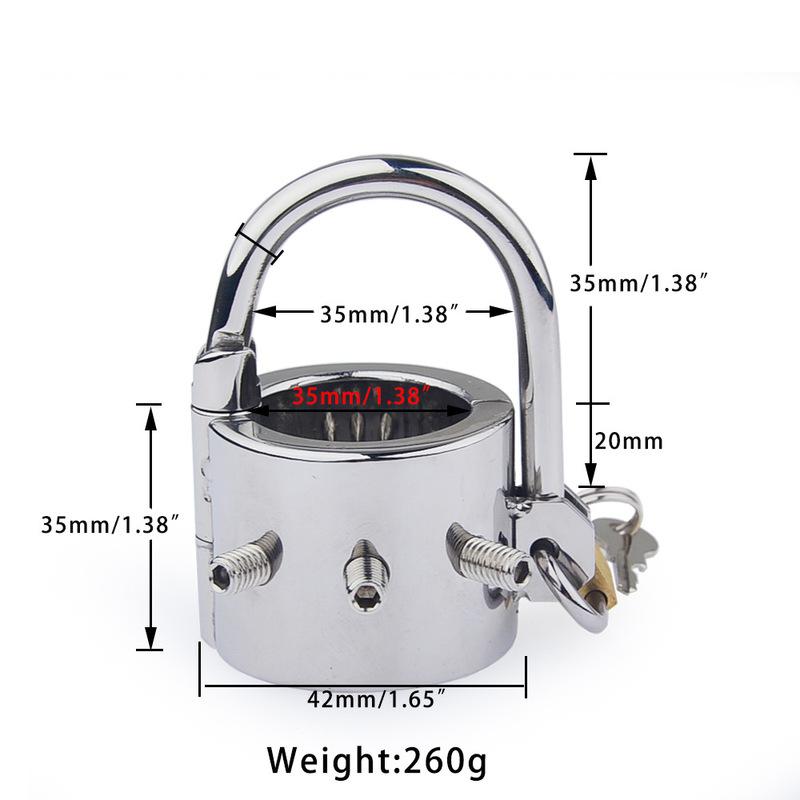Stainless Steel Scrotum Bondage Ball Stretcher Pendant Penis Rings Erotic BDSM Metal Cock Ring Sex Toys for Men
