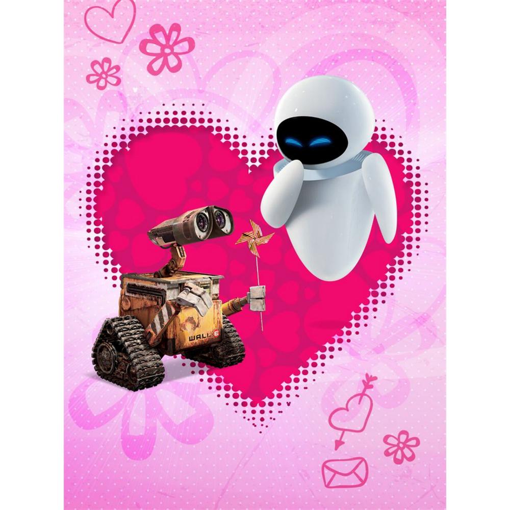 

Disney Diamond Painting The Tender Interaction Between WALLE and EVE Cute Cartoon Cross stitch Complete Set ofCreativeSewingMosaic5D DIYHomeDecoration Round 20x30cm