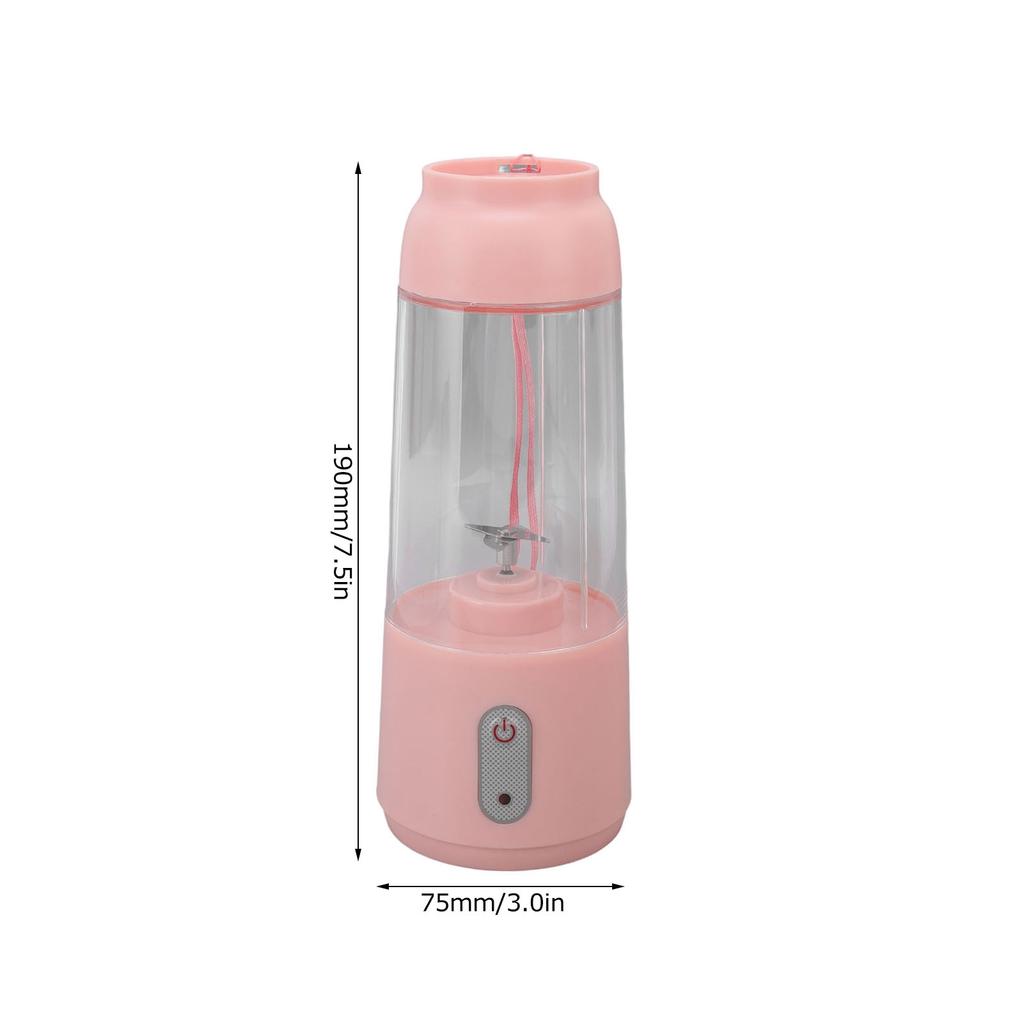 Personal Blender 300ML USB Charging Wireless Blender Portable Blender with Stainless Steel Blade for Shakes Smoothies