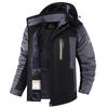 Winter Thick Cotton Jacket with Plush Insulation and Windproof for Middle-aged and Elderly Outdoor Cotton Clothing