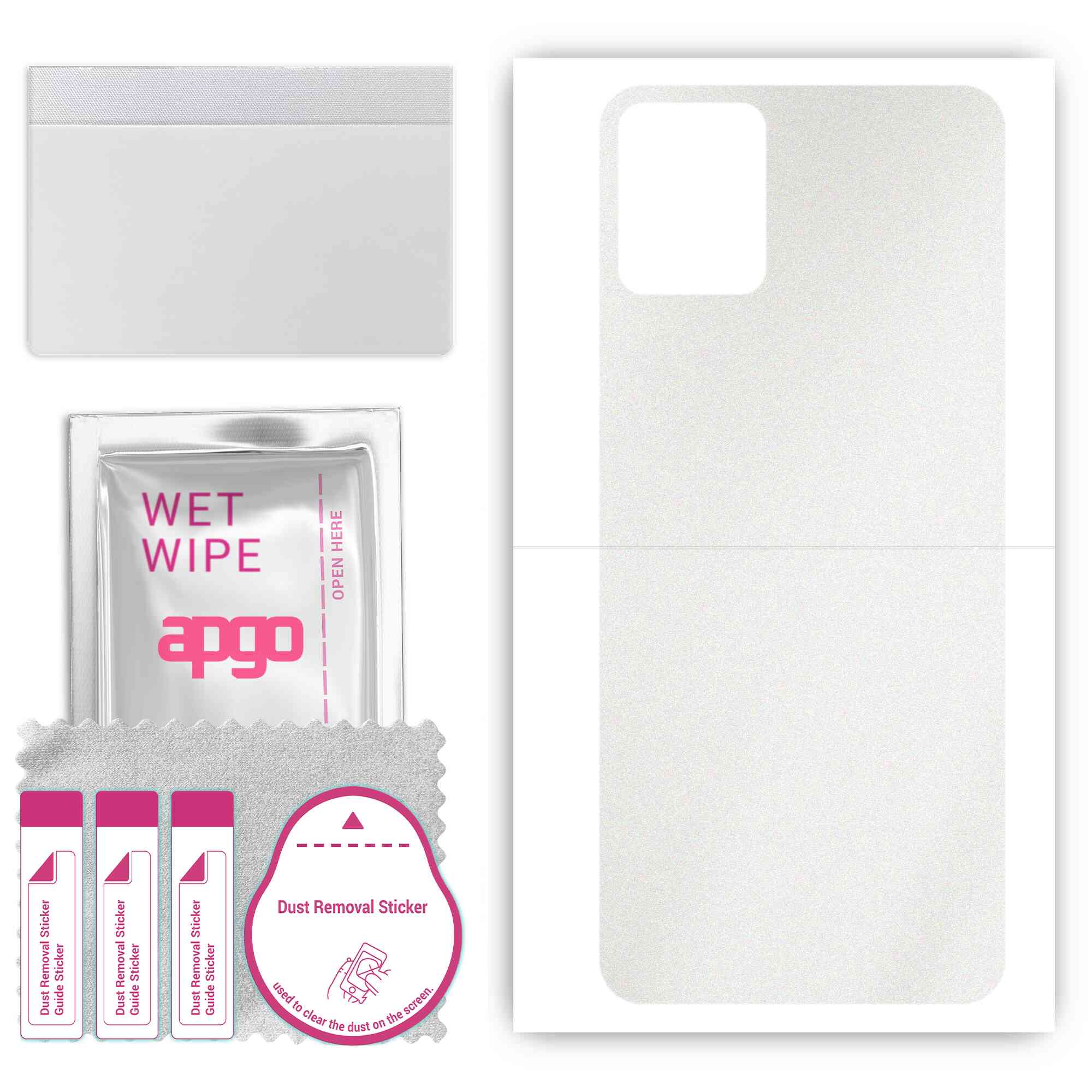 

Apgo Protective Skin Sticker для задньої панелі, сумісної з T-Mobile Revvl 6 Pro 5G, Wrap Film, Foil, Vinyl - Pattern Matte Transparent