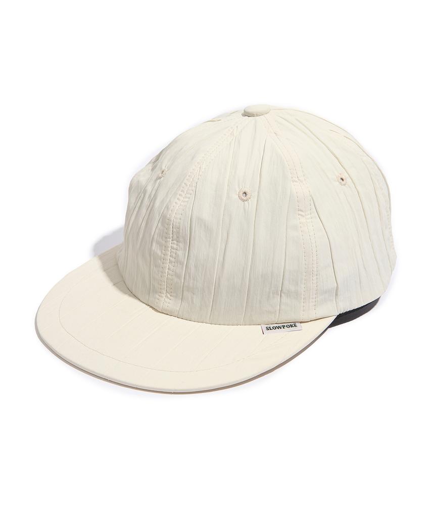 SLOWPOKE Quilted 6-Panel Cap Ecru