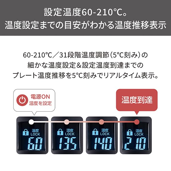 TESCOM Lockeneisen Lockeneisen 32mm Schutz Ion Kompatibel mit Übersee Temperatur Automatische Abschaltung Nobby by TESCOM Easy Plug NIM332A Schwarz