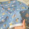 100% Cotton Twill Cartoon Puppy & Butterfly Print Women's & Children's Sleepwear Dress/Handbag